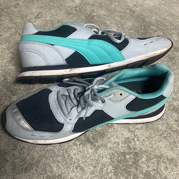 Puma Softfoam Gray / Blue - Size 10 - Picture 2 of 5